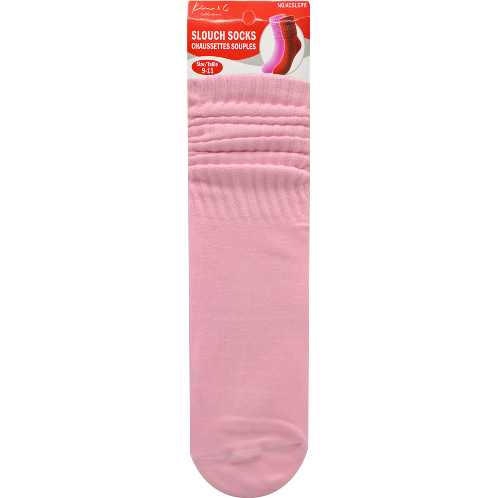 Slouch Socks 9-11 Babe Pink (6pair/Pack) Slouch Socks 9-11 Babe Pink (6pair/Pack)